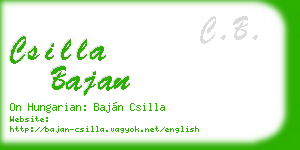 csilla bajan business card