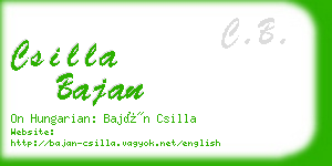 csilla bajan business card